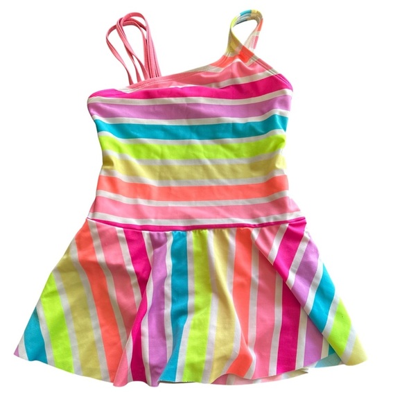 Cat & Jack | Colorful Striped Kids Swim Dress - Picture 1 of 5